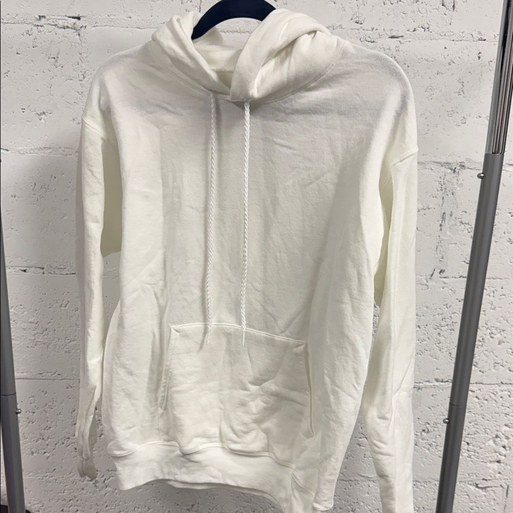 Hanes Cozy White Hoodie NEW - No Tags - White Hooded Sweater
